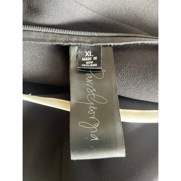 NWT Paris Georgia Black Heart Midi Dress with Cream Trim • Size XL - Picture 9 of 9